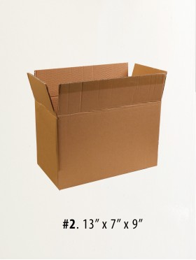 Cardboard Boxes 13" X 7" X 9" 